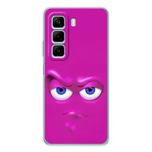 Силиконовые Чехлы (смешные стикеры) для Infinix Hot 50 (Хитрая мордочка)