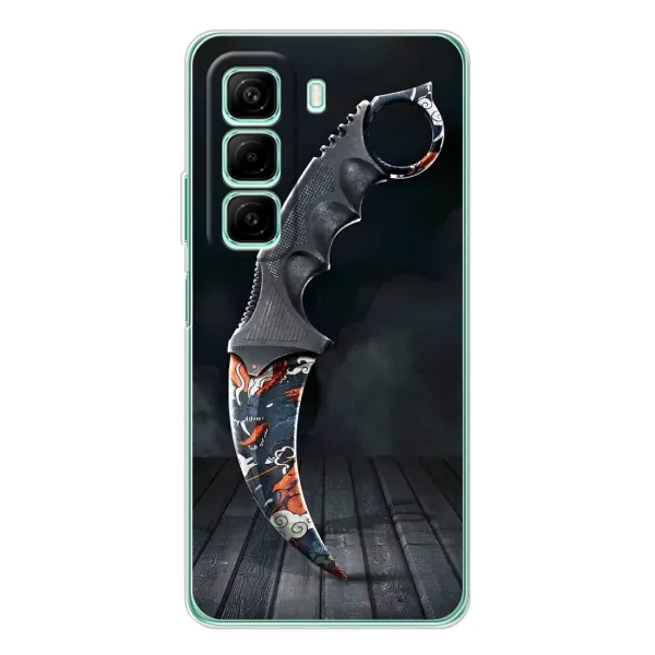 Чехол с рисунком «Кинжал КС ГО» для Infinix Hot 50 Чехол с рисунком «Кинжал КС ГО» для Infinix Hot 50