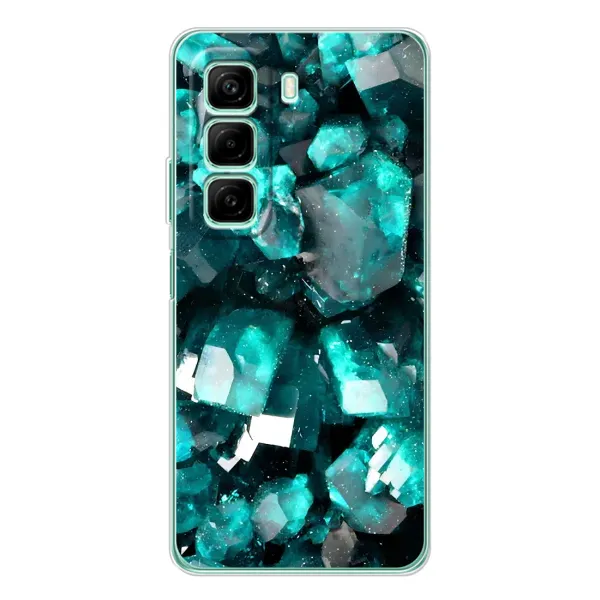 Чехол с рисунком «Кристалы» для Infinix Hot 50 Чехол с рисунком «Кристалы» для Infinix Hot 50