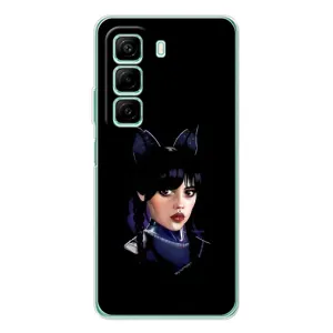 Чехлы с принтом Уэнсдей на Infinix Hot 50 (Милая Уэнсдей)