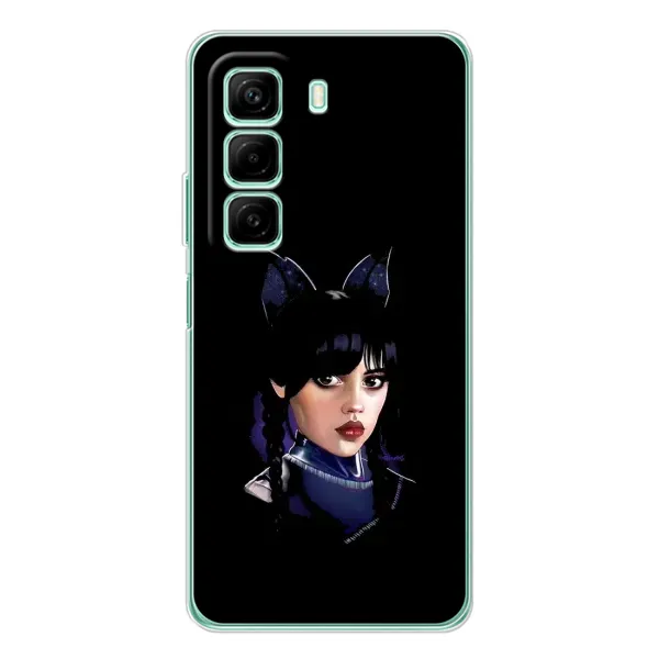 Чехол с рисунком «Милая Уэнсдей» для Infinix Hot 50 Чехол с рисунком «Милая Уэнсдей» для Infinix Hot 50