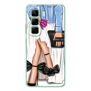 Силіконовый Чохол на Infinix Hot 50 з картинкой Модных девушек (Мода)