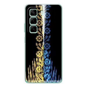 Силиконовый Чехол на Infinix Hot 50 (Патриотическая вышиванка)