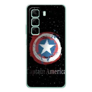 Чехол с Щитом Капитана Америки на Infinix Hot 50 (Щит Капитана)