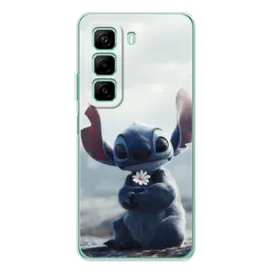 Чехол с рисунком Стич для Infinix Hot 50 (Стич с цветочком)