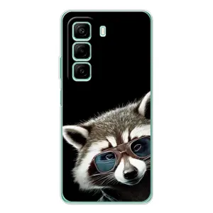 Силіконовий Чохол з Энотами на Infinix Hot 50 (Стильний Єнот)