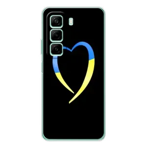 Силиконовый Чехол на Infinix Hot 50 (Я-Украина) (Украинское сердце)