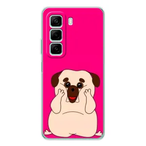 Чохол (ТПУ) Милі песики для Infinix Hot 50 (Веселий Мопсік)