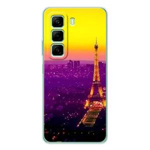 Чохол Ейфелева Вежа на Infinix Hot 50 (Яскрава башня)