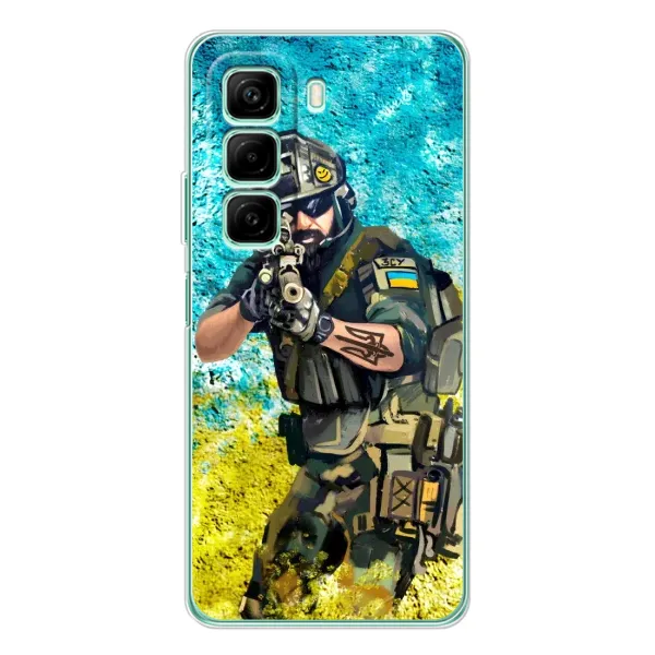 Чехол с рисунком «ЗСУ Воин» для Infinix Hot 50 Чехол с рисунком «ЗСУ Воин» для Infinix Hot 50