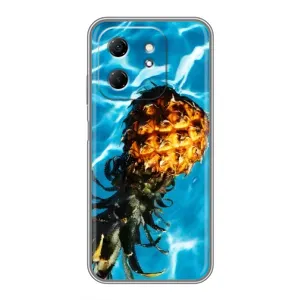 Чохол з зображенням смачної їжі для Infinix Hot 50i (Ананас)