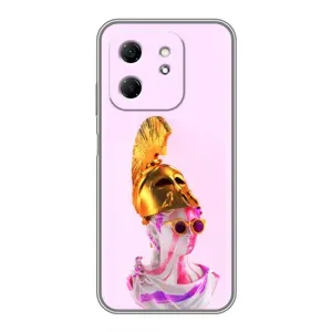 Чехол с Прикольным принтом на Infinix Hot 50i (АРТ Статуя)
