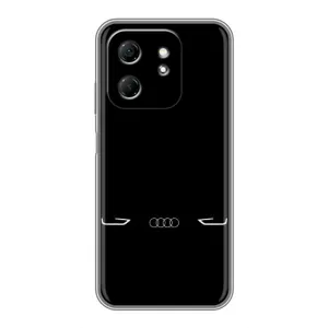 Силиконовый бампер с картинкой машины на Infinix Hot 50i (Силует Audi)