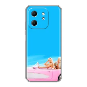 Силиконовый Чехол Барби Фильм на Infinix Hot 50i (Барби и Кен)