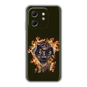 Чехлы на военную тематику для Infinix Hot 50i (Бавовна мем)