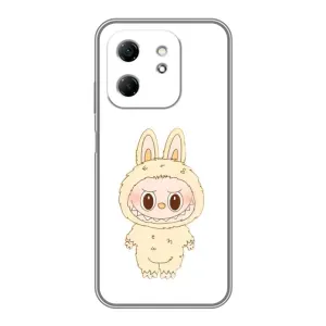 Чохол з принтом Лабубу для Infinix Hot 50i (Бежевий Лабубу)