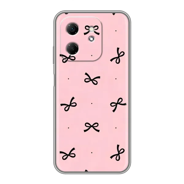 Чехол с рисунком «Черные бантики» для Infinix Hot 50i Чехол с рисунком «Черные бантики» для Infinix Hot 50i