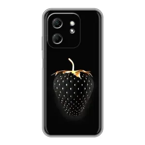 Чохол з зображенням смачної їжі для Infinix Hot 50i (Чорна полуниця)
