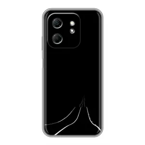 Чехол с картинками на черном фоне для Infinix Hot 50i (Дорога)