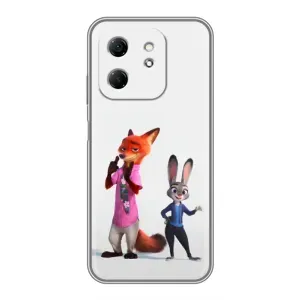 Силіконовий чохол з принтом Зоотрополіс для Infinix Hot 50i (Джуді і Нік)