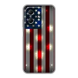 Чехол Флаг USA для Infinix Hot 50i (Флаг США 2)