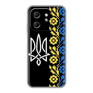 Силиконовый Чехол на Infinix Hot 50i (Герб и вышыванка)