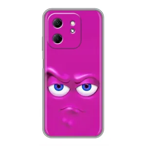 Силиконовые Чехлы (смешные стикеры) для Infinix Hot 50i (Хитрая мордочка)