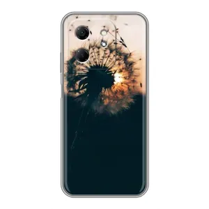 Силиконовый Чехол с одуванчиками на Infinix Hot 50i (Красивый одуванчик)