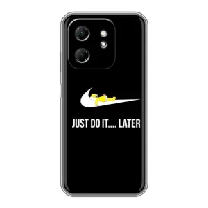 Силіконовый Чохол на Infinix Hot 50i з картинкою НАЙК (Later)