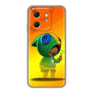 Чехол Бравл Старс для Infinix Hot 50i (LEON в кофте)