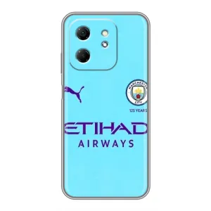 Силиконовые Чехлы принт Футбол на Infinix Hot 50i (Man City)