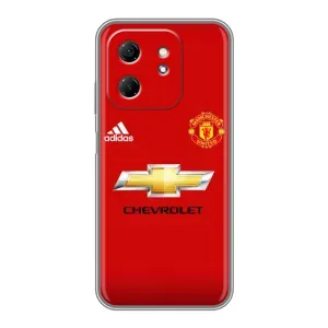 Силиконовые Чехлы принт Футбол на Infinix Hot 50i (Man United)