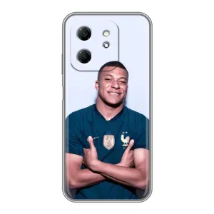 Чохол (TPU) з Футболістом на Infinix Hot 50i (Мбаппешичка)