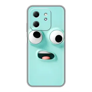 Силиконовые Чехлы (смешные стикеры) для Infinix Hot 50i (Забавное мятное лицо)