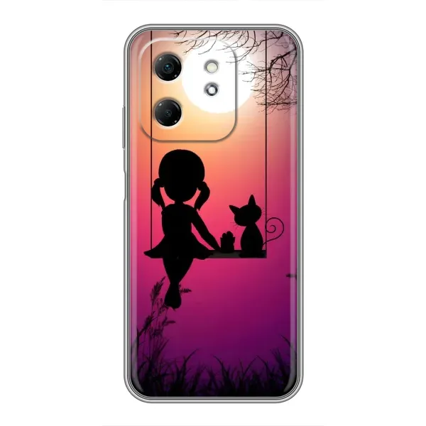 Чохол з малюнком «На гойдалці» для Infinix Hot 50i Чохол з малюнком «На гойдалці» для Infinix Hot 50i