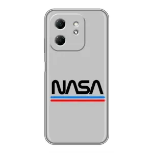 Силиконовый бампер с принтом "Наса" на Infinix Hot 50i (Наса)
