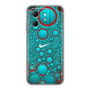 Силіконовый Чохол на Infinix Hot 50i з картинкою НАЙК (Найк зелений)