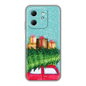 Чехол Новогодняя Елка на Infinix Hot 50i (Новогодние подарки)