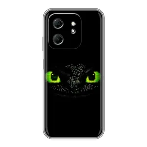 Чехол дракон Беззубик для Infinix Hot 50i (Глаза Беззубика)