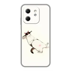 Чехол на тематику: Коты для Infinix Hot 50i (Отдых)