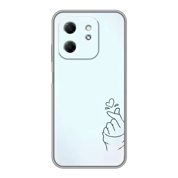 Чехол с рисунком «Сердце на голубом» для Infinix Hot 50i Чехол с рисунком «Сердце на голубом» для Infinix Hot 50i