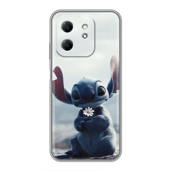 Чехол с рисунком «Стич с цветочком» для Infinix Hot 50i Чехол с рисунком «Стич с цветочком» для Infinix Hot 50i