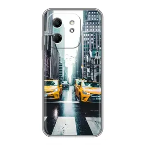 Силиконовый бампер (Работники) на Infinix Hot 50i (Такси)