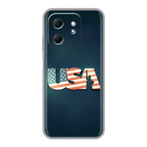Чехол Флаг USA для Infinix Hot 50i (USA)