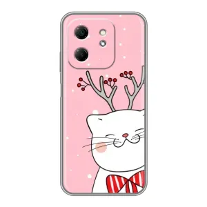 Чехол на тематику: Коты для Infinix Hot 50i (Зимний кот)