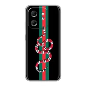 Чохли бренд ГУЧЧІ для Infinix Hot 50i (Змій Гуччі)