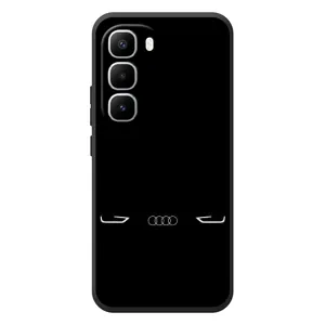 Силіконовий бампер з картинкою машини на Infinix Hot 60 Pro Plus (Сілует Audi)