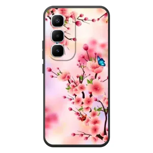 Чехол с принтом САКУРЫ на Infinix Hot 60 Pro Plus (Бабочки на сакуре)