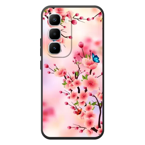 Чехол с рисунком «Бабочки на сакуре» для Infinix Hot 60 Pro Plus Чехол с рисунком «Бабочки на сакуре» для Infinix Hot 60 Pro Plus