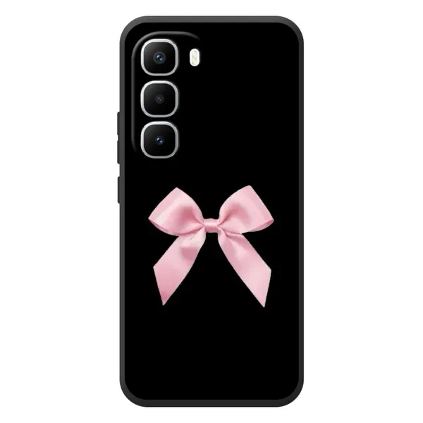 Чехол с рисунком «Бант на черном» для Infinix Hot 60 Pro Plus Чехол с рисунком «Бант на черном» для Infinix Hot 60 Pro Plus